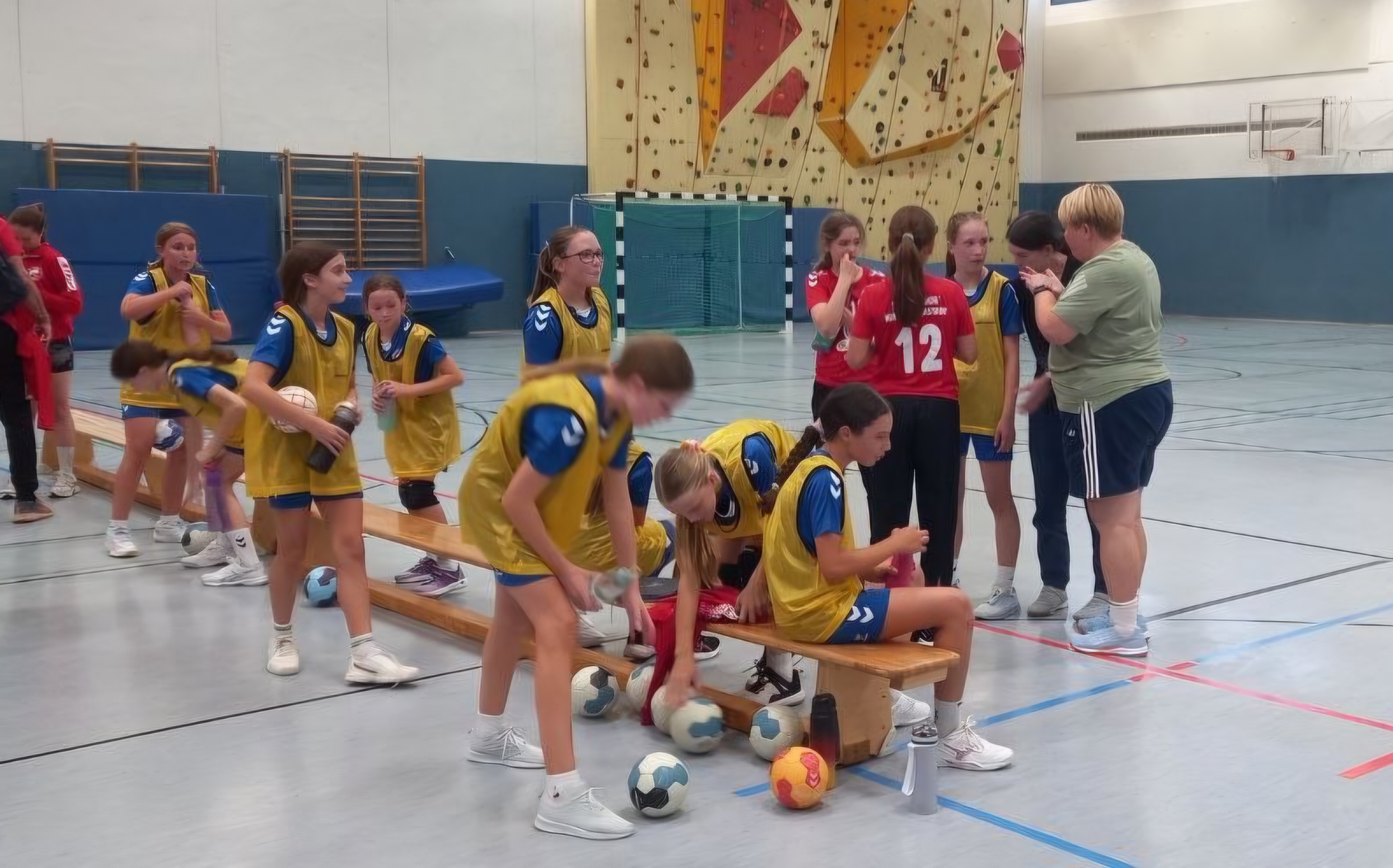 Die weibliche D-Jugend unterliegt bei der HSG Goldstein/Schwanheim mit 14:30 (7:14)